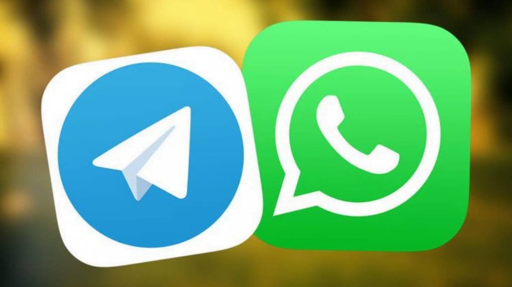 Aplikasi Telegram dan WhatsApp